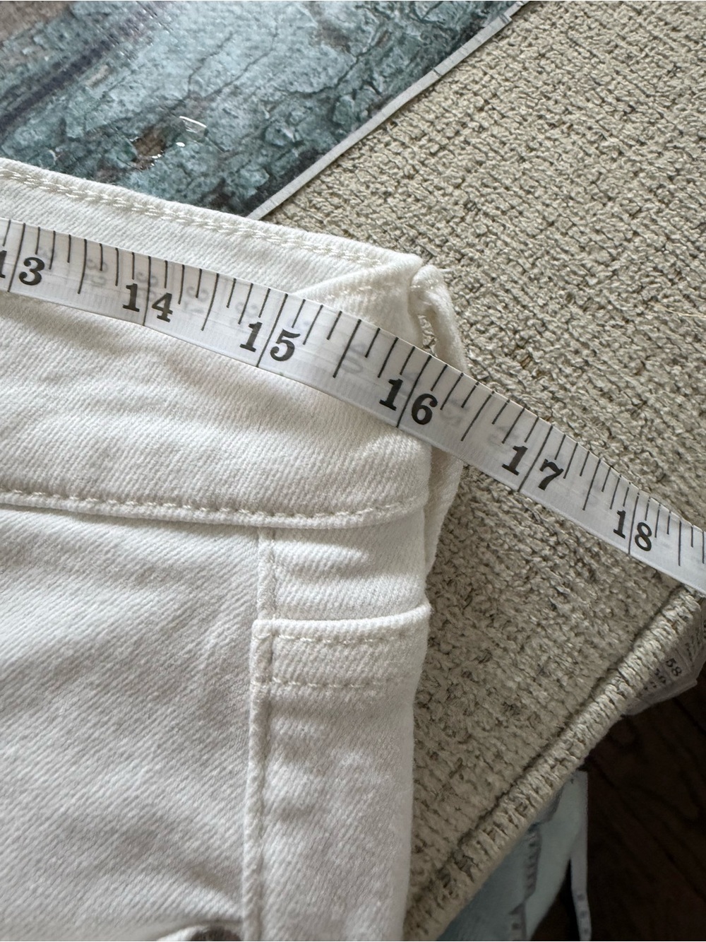 Veronica Beard Cream Women Jeans - Picture 12 of 13